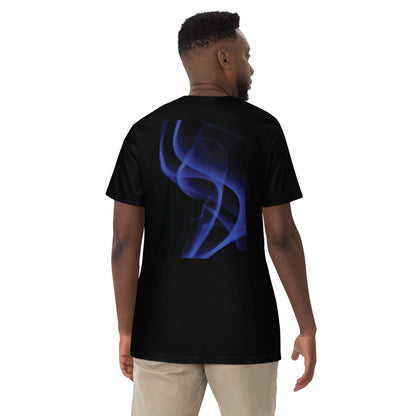 Light Waves Blue back-print tee